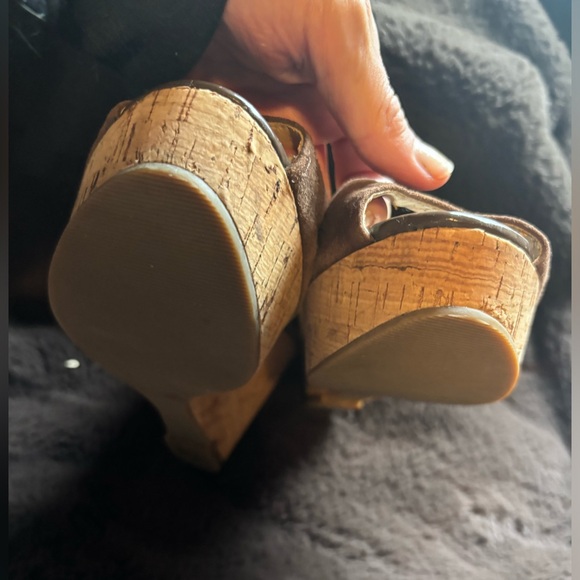 Brown Suede Wedges - Picture 7 of 10